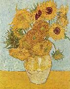 Vincent Van Gogh Vase with Twelve Sunflowers, August china oil painting artist